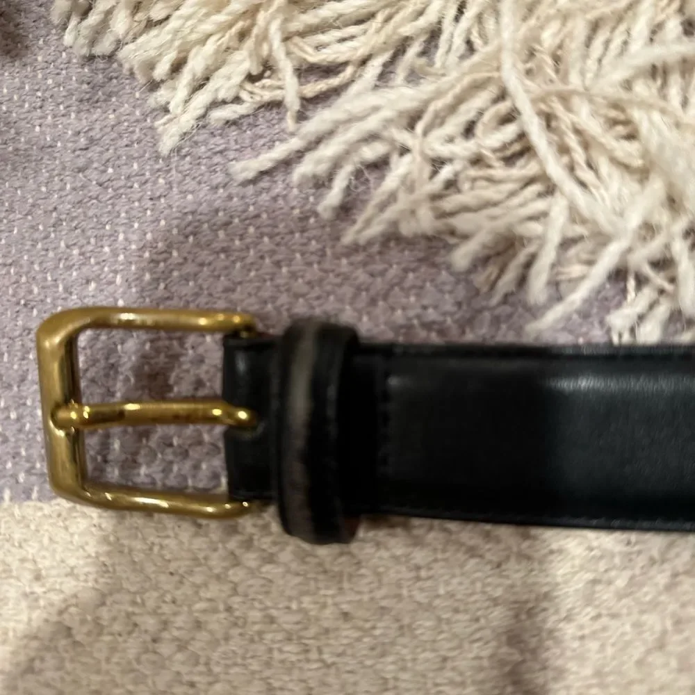 Coach Black and Brown Leather Belt 34